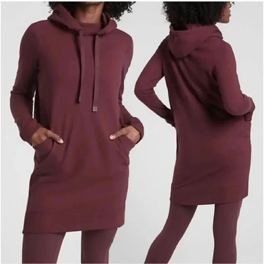 Athleta Burgundy Triumph Hoodie Size XS.